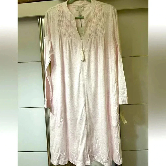 Spa by Charter Club Intimates Pink Cotton  Gown Robe Size L - Picture 1 of 4
